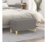 Panca grigio scuro 70x35x41 cm in tessuto