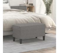 vidaXL Panca Grigio Scuro 70x35x41 cm in Tessuto
