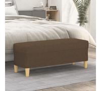 vidaXL Panca Marrone 100x35x41 cm in Tessuto