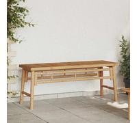 vidaXL Panca Marrone 110 x 38 x 45 cm Bambù
