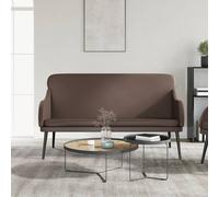 vidaXL Panca Marrone 110x76x80 cm in Similpelle