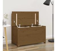 vidaXL Panca Miele 80x41x77 cm in Legno Massello di Pino