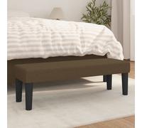 vidaXL Panca Marrone Scuro 100x30x30 cm in Tessuto