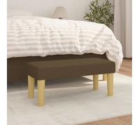 vidaXL Panca Marrone Scuro 70x30x30 cm in Tessuto