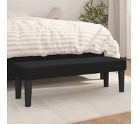 vidaXL Panca Nera 100x30x30 cm in Tessuto