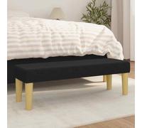 vidaXL Panca Nera 100x30x30 cm in Tessuto