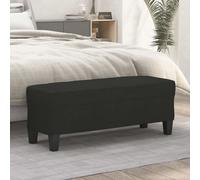 vidaXL Panca Nera 100x35x41 cm in Tessuto