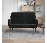 vidaXL Panca Nera 108x79x79 cm in Velluto