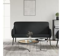 Panca nera 110x76x80 cm in similpelle