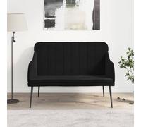 vidaXL Panca Nera 110x76x80 cm in Velluto