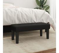 vidaXL Panca Nera 70x30x30 cm in Similpelle