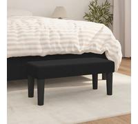 vidaXL Panca Nera 70x30x30 cm in Tessuto