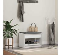 vidaXL Panca per ingresso Bianco 63 x 38 x 45 cm