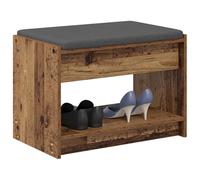 vidaXL Panca per ingresso con cuscino Legno vecchio 63 x 38 x 45 cm, Panchina Moderna per Ingresso, Mobili Chic, Seduta Elegante, Design Retangolare, Soluzioni di Stoccaggio Functional per Casa