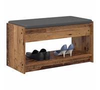 vidaXL Panca per ingresso con cuscino Legno vecchio 83 x 38 x 45 cm, Panchina Moderna per Ingresso, Mobili Chic, Seduta Elegante, Design Retangolare, Soluzioni di Stoccaggio Functional per Casa