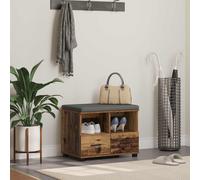 vidaXL Panca per ingresso Legno vecchio 60 x 38 x 46 cm