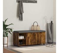 vidaXL Panca per ingresso Quercia Affumicata 100 x 38 x 46 cm