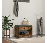 vidaXL Panca per ingresso Quercia Affumicata 63 x 38 x 45 cm