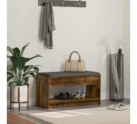 vidaXL Panca per ingresso Quercia Affumicata 83 x 38 x 45 cm