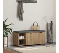 vidaXL Panca per ingresso Rovere Artigianale 100 x 38 x 46 cm