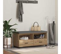 vidaXL Panca per ingresso Rovere Artigianale 100 x 38 x 46 cm