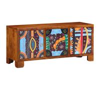 vidaXL Panca per scarpe con porta Marrone miele 100 x 35 x 45 cm