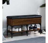 vidaXL Panca per Scarpe Rovere Marrone 82x32x45 cm Legno Multistrato