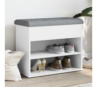 vidaXL Panca Porta Scarpe Bianca 62x32x50 cm in Legno Multistrato, Panca portascarpe, Panca scarpiera, scarpiera, Panca, Panca portaoggetti