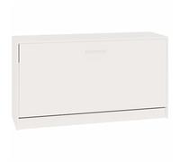 vidaXL Panca Porta Scarpe Bianco Lucido 80x24x45 cm Legno Multistrato