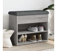 vidaXL Panca Porta Scarpe Grigio Sonoma 62x32x50 cm Legno Multistrato