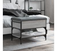 vidaXL Panca Porta Scarpe Grigio Sonoma 62x42x45 cm Legno Multistrato