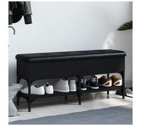 VIDAXL - Panca Porta Scarpe Nera 102x32x45 Cm In Legno Multistrato