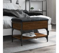 vidaXL Panca Porta Scarpe Rovere Marrone 62x42x45 cm Legno Multistrato