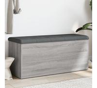 vidaXL Panca Portaoggetti Grigio Sonoma 102x42x45 cm Legno Multistrato