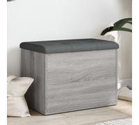 vidaXL Panca Portaoggetti Grigio Sonoma 62x42x45 cm Legno Multistrato