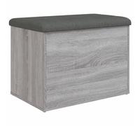 vidaXL Panca Portaoggetti Grigio Sonoma 62x42x45 cm Legno Multistrato