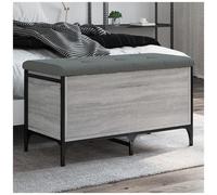 Panca portaoggetti grigio sonoma 82x42x45 cm legno multistrato