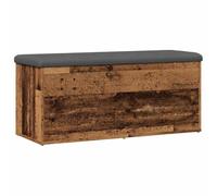 vidaXL Panca Portaoggetti Legno Antico 102x42x45 cm Legno Multistrato, Panca portascarpe, Panca scarpiera, Mobile portaoggetti, Panca, scarpiera