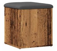 vidaXL Panca portaoggetti Legno Antico 42x42x45 cm, legno multistrato