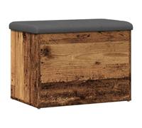 vidaXL Panca Portaoggetti Legno Antico 62x42x45 cm Legno Multistrato, Panca portascarpe, Panca scarpiera, Mobile portaoggetti, Panca, scarpiera