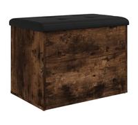 vidaXL Panca Portaoggetti Rovere Fumo 62x42x45 cm Legno Multistrato