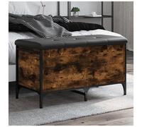 VIDAXL - Panca Portaoggetti Rovere Fumo 82x42x45 Cm Legno Multistrato