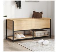 VIDAXL - Panca Portaoggetti Rovere Sonoma 100x42,5x47 Legno Multistrato