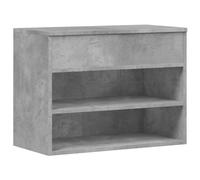 vidaXL Panca Portascarpe Grigio Cemento 60x30x45 cm in Truciolato