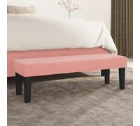 vidaXL Panca Rosa 100x30x30 cm in Velluto