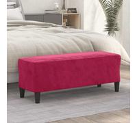 vidaXL Panca Rosso Vino 100x35x41 cm in Velluto