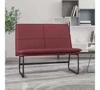 vidaXL Panca Rosso Vino 100x75x76 cm in Similpelle