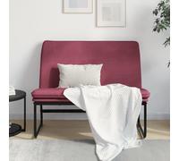 vidaXL Panca Rosso Vino 100x75x76 cm in Tessuto