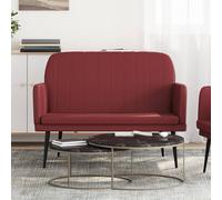 vidaXL Panca Rosso Vino 107x80x81 cm in Similpelle