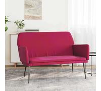 vidaXL Panca Rosso Vino 108x79x79 cm in Velluto